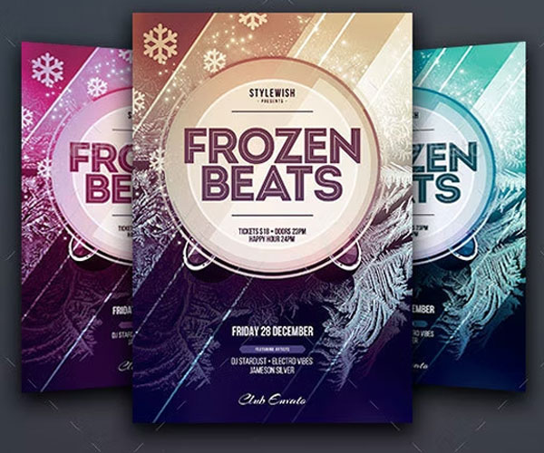 Frozen Beats Flyer