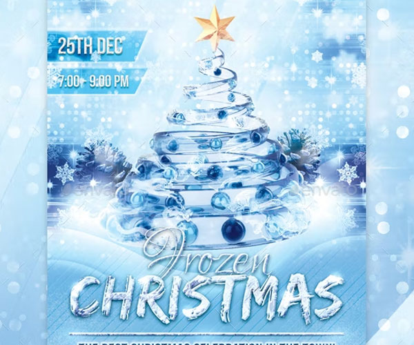 Frozen Christmas Flyer