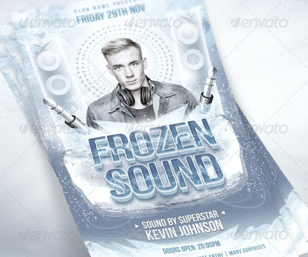 Frozen Sound Flyer Template