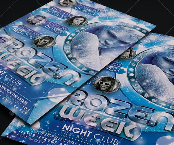 Frozen Week Flyer Template