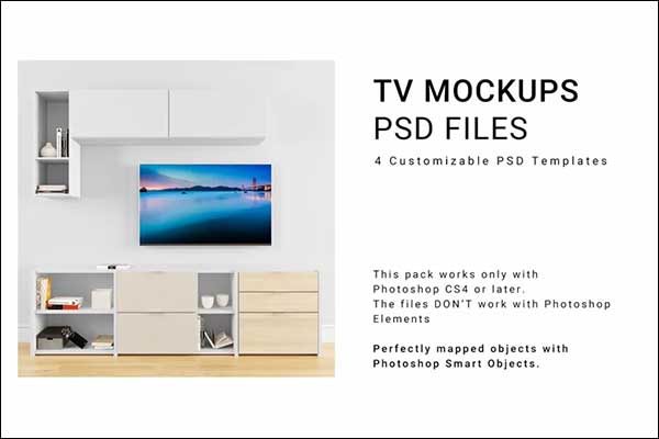 Full HD Smart TV Mock Up