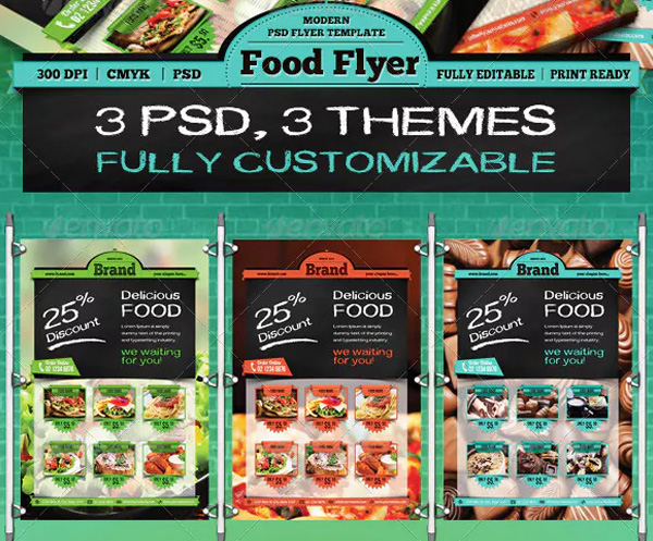 Fully Editable Food Flyer