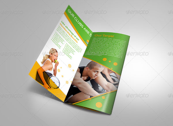 Fully Layered Gym Brochure Template