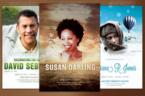 Funeral Event Flyer Templates