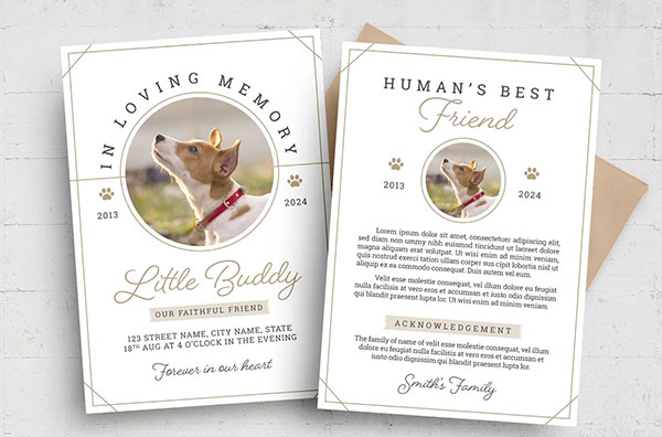 Funeral Memorial Flyer Design