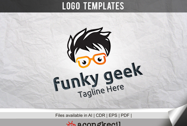 Funky Geek Logo Template