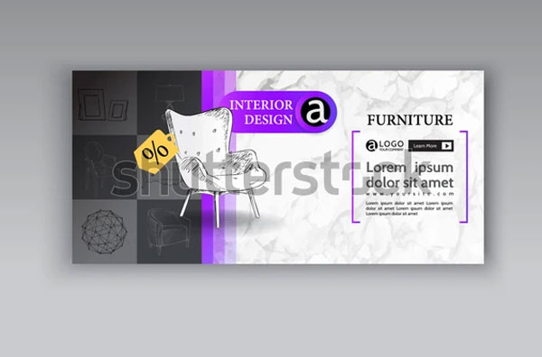 Furniture And Interior Promotion Ads Banner