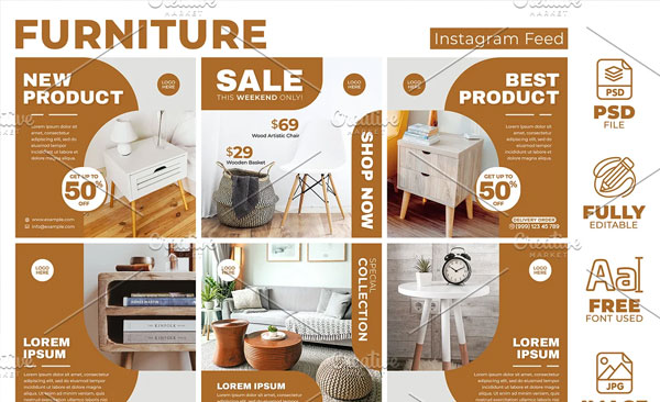 Furniture Instagram Banners