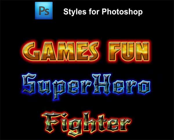 Games Fun Styles for Photoshop