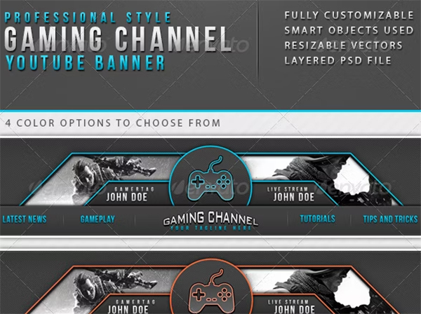 Gaming Channel Youtube Banner