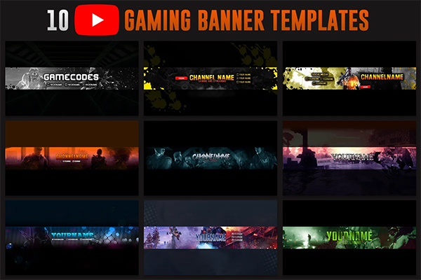 Gaming YouTube Banner Template