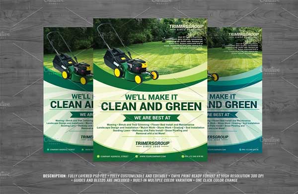 Garden Clean and Green Service Flyer