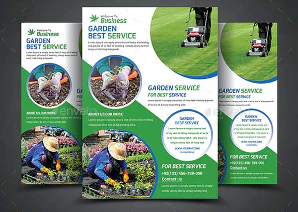 Garden Service Flyer PSD Templates