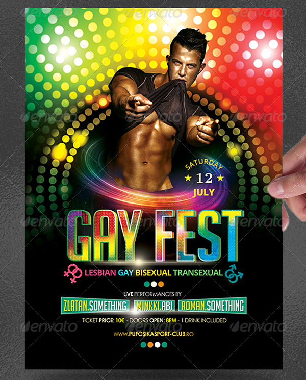Gay Fest Poster or Flyer Template