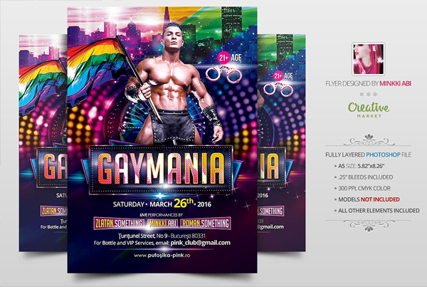 Gay Mania Flyer