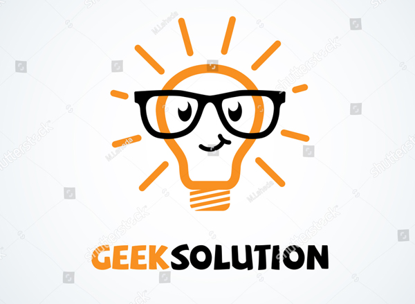 Geek Solution Logo Design Template