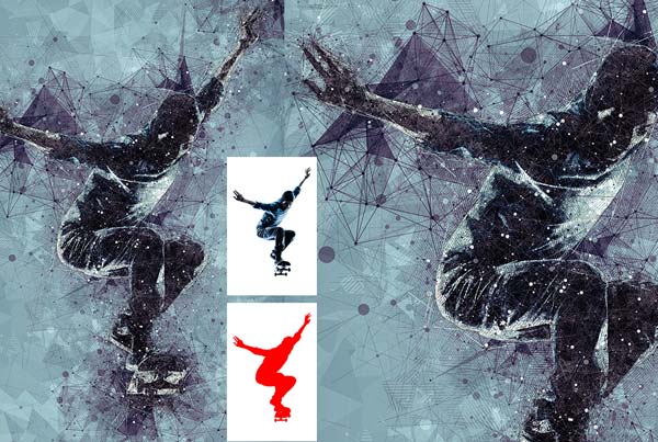 Geometric Art Photoshop Action