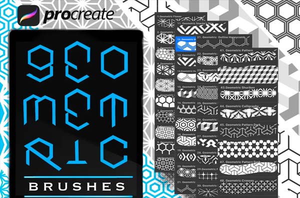 Geometric Photoshop Brushes