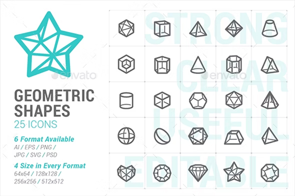 Geometric Shapes Mini Icon