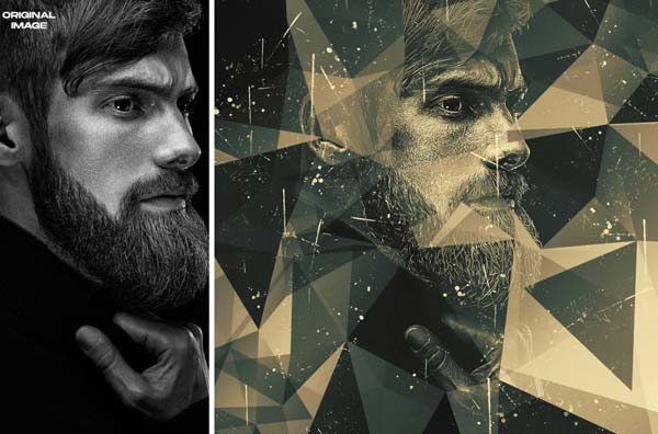 Geometrical Dispersion Photoshop Actions