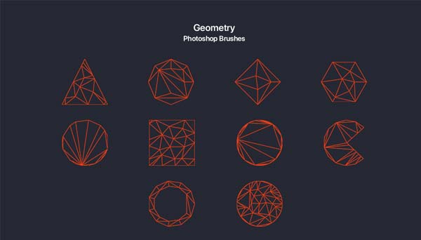 Geometry Photoshop Brushes