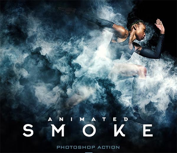 Gif Animated Smoke Photoshop Action