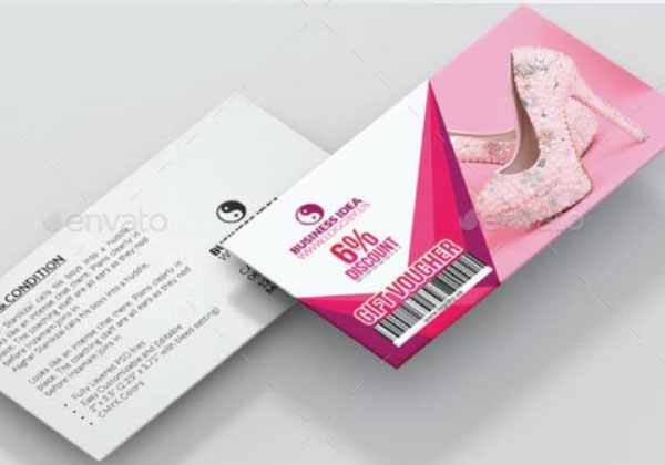 Gift Voucher Card PSD
