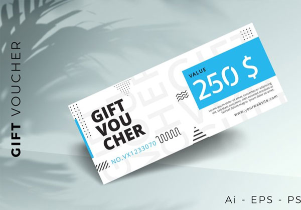 Gift Voucher Card Promotion Mockup