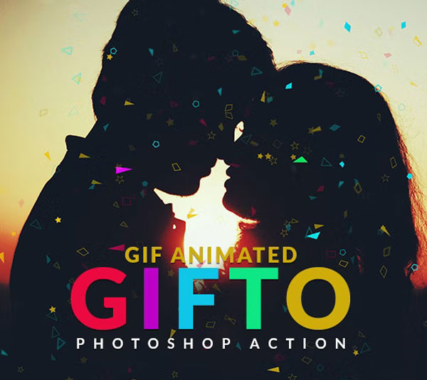 Gifto Gif Animated Twinkle Photoshop Action
