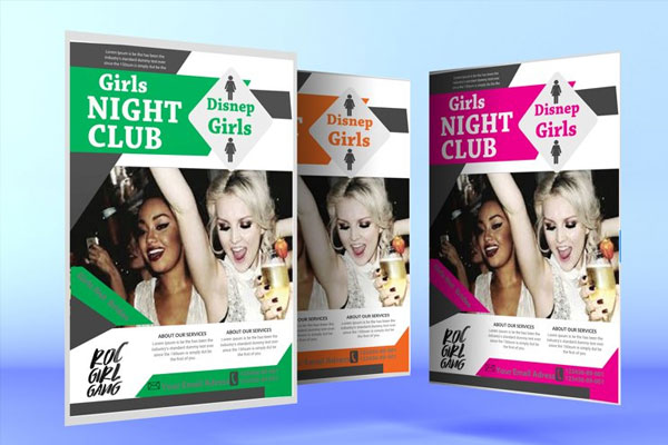 Girls Night Club Flyer