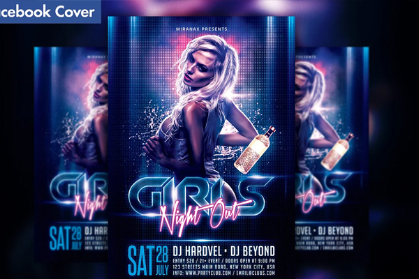 Girls Night Out Flyer Template