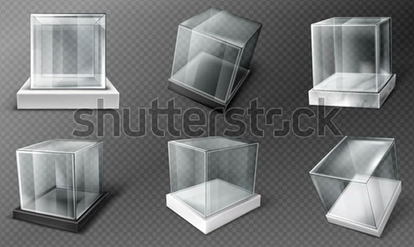 Glass Jewelry Box Mockup