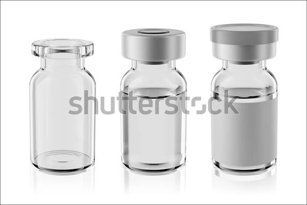 Glass Vaccine Vial Mockups