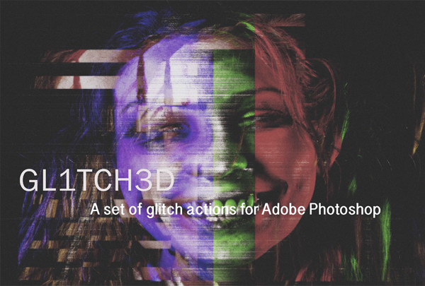 Glitch Set of Photoshop Actions