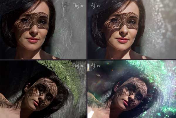 Glitter Effect Photo Overlays