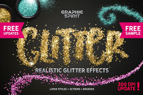 Glitter Pro Styles Actions