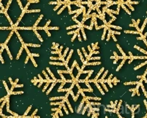 Glittered Snowflakes