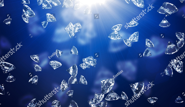 Glittering Diamond HD Background