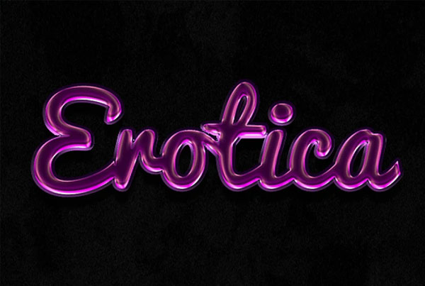 Glossy Photoshop Text Effects