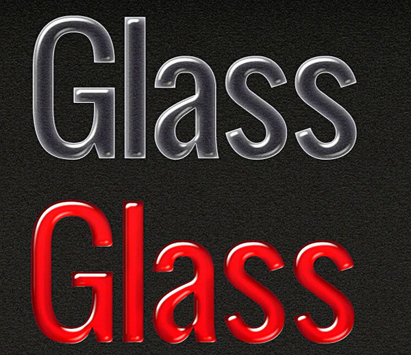 Glossy Text Layer Styles