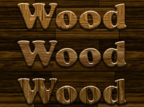 Glossy Wood Photoshop Styles Download