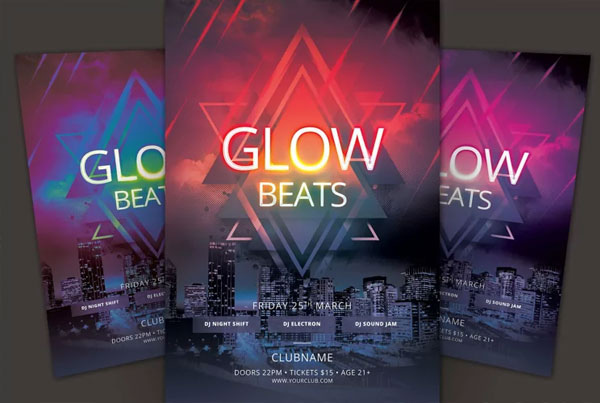 Glow Beats Flyer