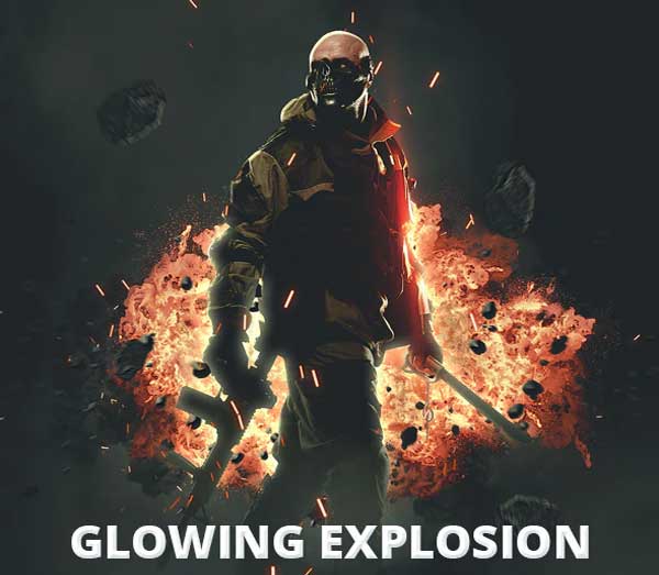 Glowing Explosion Photoshop Action