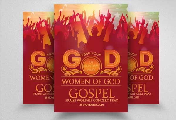 God Church Concert Flyer Template