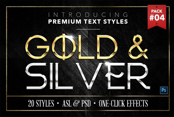 Gold & Silver Text Styles
