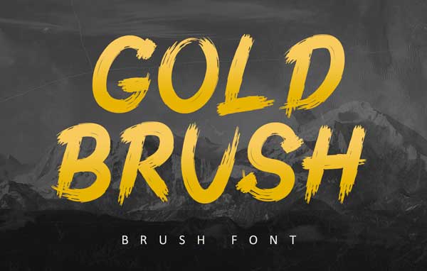 Gold Floral Brushes