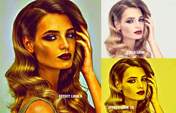 Gold HDR Photoshop Action Template