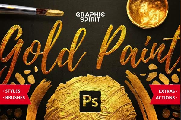 Gold Paint Effect For Photoshop