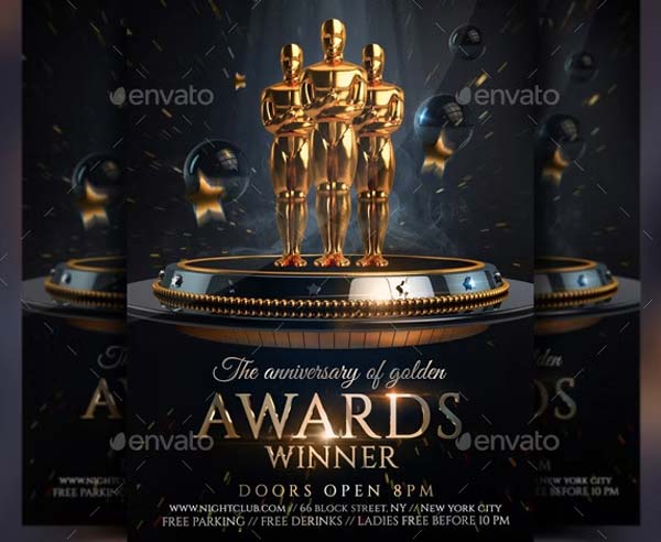 Golden Awards Flyer Design