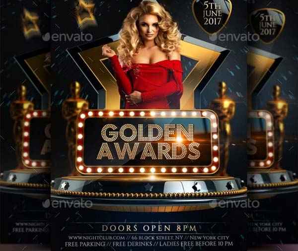 Golden Awards Flyer Template